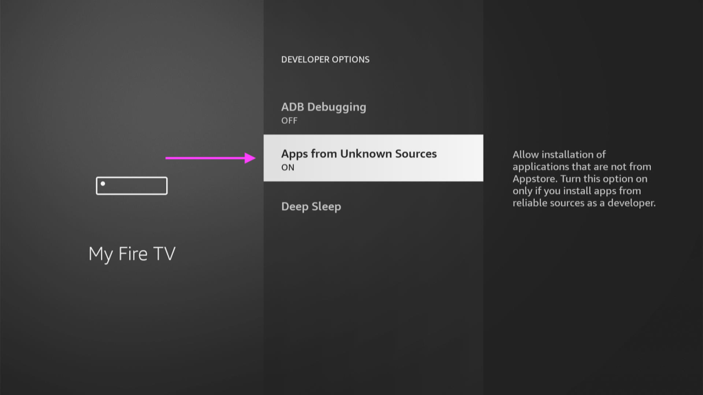 Amazon Fire stick APPS FROM UNKNOWN SOUCES Iptv romania
